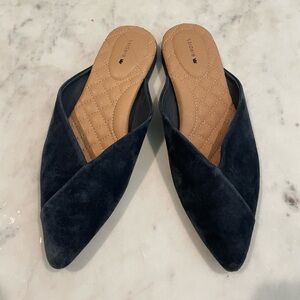 NWOT Birdies Suede Leather Mules